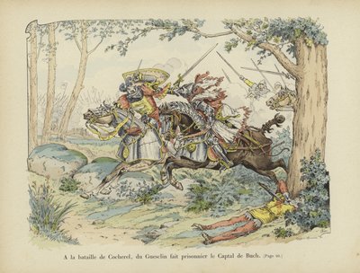 Bertrand du Guesclin Captures the Captal de Buch at the Battle of Cocherel, 1364 by Paul de Semant
